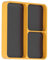 Okuyonic Vis Plateau magnétique, 13.8x11x2cm Plateau magnétique Jaune Nettoyage Facile pour l'entretien du véhicule