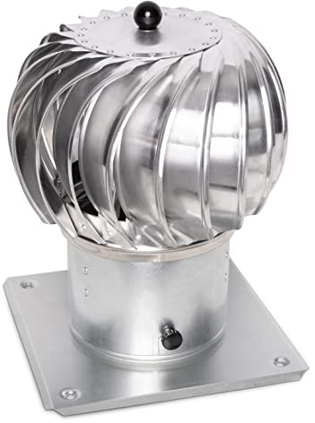 STERR Accessorio per camino sferico 150 mm – Copertura per camino, inserto per canna fumaria – Copertura per camino – Copertura per camino – SRC150AB