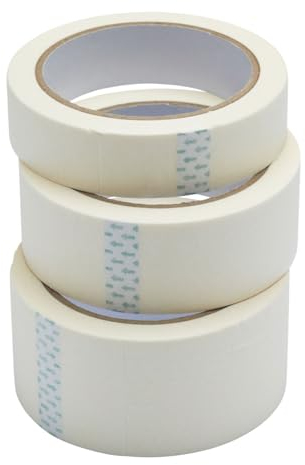 Fit For The Job Paquete triple de cinta adhesiva multisuperficie de 25 m para pintura de 19 mm de ancho