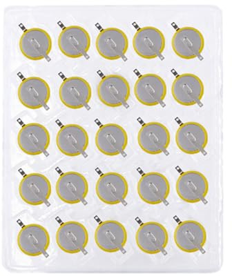 Piles bouton CR2032 210 mAh au lithium avec languettes à souder verticales à 180 °, tension de sortie 3 V, pieds de soudure verticaux à 180 °