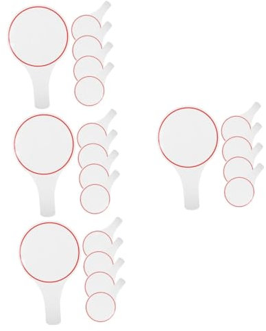 TOGEVAL 20stücke Abwischbare Schreibtafeln Handgehaltene Weißwandtafeln Für Voting Und Auktionen Einseitig Für Notizen Und Bewertungen Trocken Abwischbar