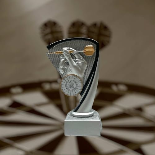 eberin – Dart Pokal 15 cm Trophäe Award Wanderpokal Gravur Dartscheibe Bullseye Kneipe Turnier Event
