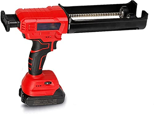 RUHEN 21V Electric Double Cartridge Adhesive Caulking Gun, Professional Cordless Fully Automatic Double Tube Epoxy Applicator