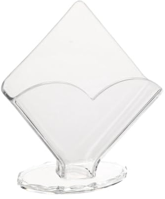 Transparent Acrylic Heart Shaped Napkin Holder Dining Table Dispenser for Cocktail Tissue Coffee Filter Holder Hotel Restaurant decor (Suit In 3.7x3.7 inches napkin)