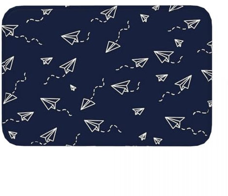 OOAHJEID Paillassons pour entrée Tapis antidérapant de Course Automobile F1 paillasson de Cuisine Tapis de Sol en Papier Avions décoration d'intérieur