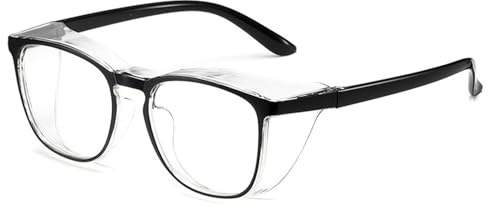 ZEZEZ Anti-Pollen Safety Goggles with Blue Light Blocking & Anti-Fog – Wraparound Protective Glasses for Cycling, Computer Work, and Outdoor Activities (Unisex)(Black)