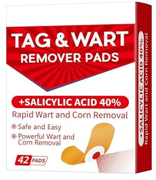Wart Remover, Wart Removal, Skin Tag Remover Patches Skin Tag Removal for Hands and Body Easy Use - 42pcs