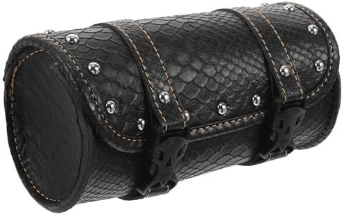 Abaodam Borsa Laterale per Moto in Pelle, Borsa Portaattrezzi Compatta Scomparti Multipli, Organizer da Sella per Appassionati e Meccanici Motociclisti