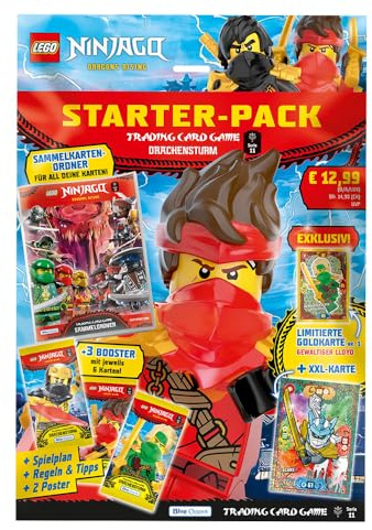 Bundle mit Ninjago Serie 11 Trading Cards + Exklusive Collect-it Hüllen (1 Starter)