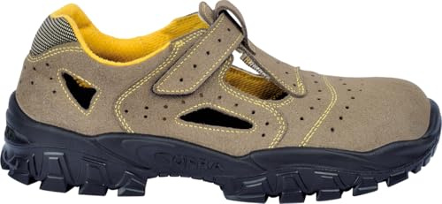 COFRA New Brenta S1 P FO SR 38 Taglia 38 Scarpe Antinfortunistiche Sandalo di Sicurezza con Puntale e Lamina in Acciaio Suola Antiscivolo
