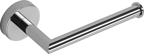 Croydex Epsom Toilettenpapierhalter – langlebige Zinklegierung, hochwertiges Chrom-Finish, Badezimmer-Aufbewahrungslösung, Flexi-Fix-Zubehör, einfach zu montieren, Montage mit Schrauben oder Kleben