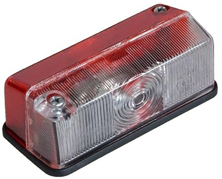 FKAnhängerteile Begrenzungsleuchte Umrißleuchte rot/weiß + Glühbirne