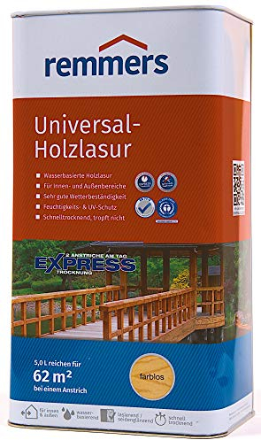 Remmers Aidol Universal Holzlasur auf Wasserbasis, Eiche Hell / 5 Liter