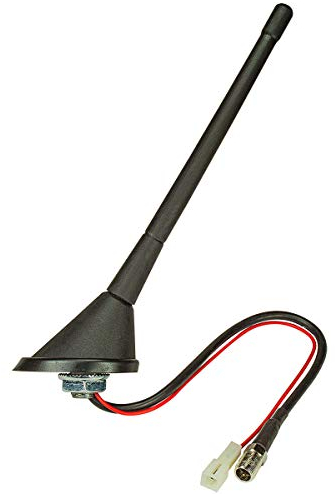 tomzz Audio 1000-010 KFZ Antenne Dachantenne 16V Look Verstärker Schraubanschluß Kurze Version