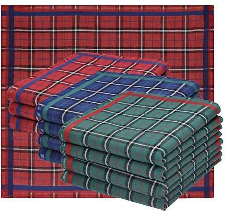 Betz 12 Stück Damen Stoff Taschentücher Paloma 3 Größe 30x30 cm 100% Baumwolle