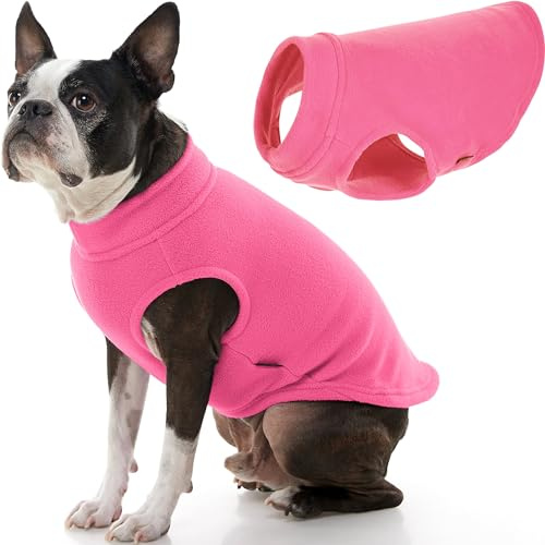 Gooby - Stretch Fleece Vest, Pullover Fleece Vest Jacket Sweater for Dogs, Pink, Large