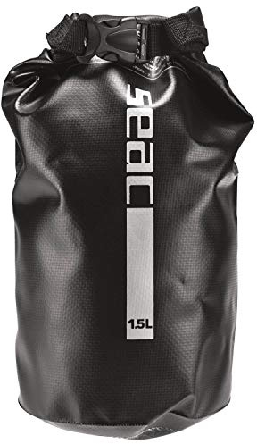 Seac Dry Bag for Diving, Fishing, Boating and Outdoor Activities, 1,5 lt, black