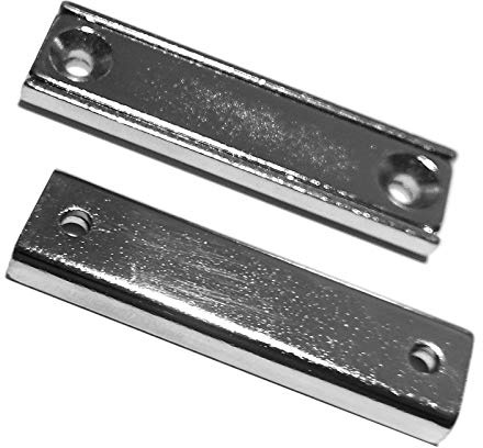 LeBigMag® | 2 extrem Starke Neodym Mini Magnetleisten | 4 cm lang | 1,35 cm breit | 17 kg Haftkraft | zum anschrauben
