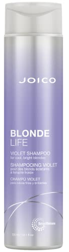 Joico Blonde Life Violet Shampoo | For Cool & Bright Blonde Hair | Neutralize Brassy Tones | Banish Yellow Tones | Boost Shine | Sulfate Free | With Monoi & Tamanu Oil | 10.1 Fl Oz