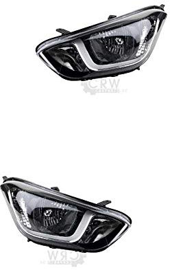 Halogen Scheinwerfer Set links & rechts Hauptscheinwerfer Frontscheinwerfer H7/H7 für Model i20 PB PBT