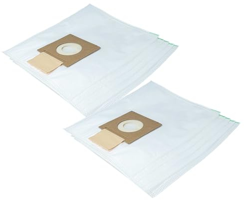 vhbw 10x Sacs compatible avec Trisa Turbo Clean 9413, Power Vac 9047, Super Plus 9418 aspirateur - 32,7cm x 27,3cm blanc