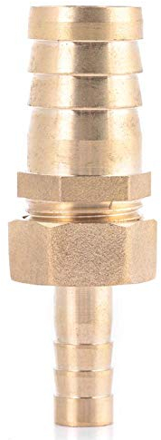 Conector Reductor Manguera 10-16mm 10-19mm 10-25mm, Empalmador Latón para Tubería, Adaptador Compresión Riego Fontanería