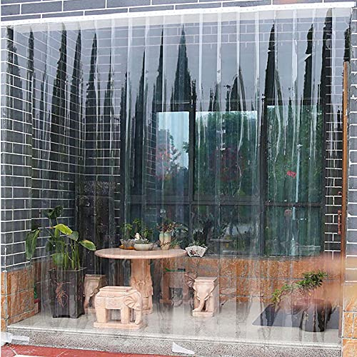 PVC geschichtete Streifenvorhänge, transparent und wasserdicht, Kunststoff-Weichvorhänge können aufgerollt werden, verwendet in der Tiefkühl-Supermarktwerkstatt/A / 105x200cm