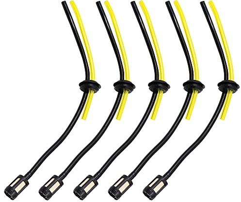 VOANZO 5 pièces Universel Ligne de Carburant Essence Tondeuse à Gazon Accessoires Tuyau de Carburant avec filtres de Tuyau pour débroussailleuse débroussailleuse