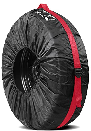 BYNYXI Reifentasche, 13-18 Zoll Reifenschutzhülle Robuster 210D Oxford Radreifenabdeckung Reifenbezug wasserdicht Reifenaufbewahrung Reifensack Universal Auto Reserveradabdeckung für Auto SUV LKW