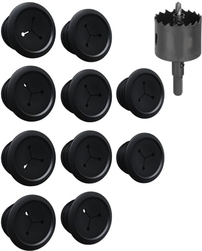 ECHOGEAR Lot de 10 cache-câbles muraux pour gestion des câbles – Mini cache-câbles de 5,7 cm dissimule 3 câbles basse tension derrière le mur – Parfait pour les haut-parleurs, les téléviseurs montés