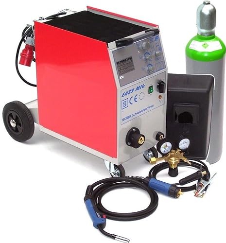 MIG MAG 250AM Schutzgasschweißgerät Schweißgerät + 20L Gasflasche + 15kg Draht AWZ