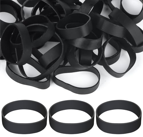 50 Pz Tactical Elastici Grandi in Gomma, #82 Heavy Duty UV Resistente al Freddo Spessore Forte Elastico Grandi Bande di Gomma Ampie per Outdoor Trekking Backpacking Sopravvivenza Camping Biking