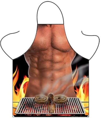 SGERUFZ Grill-Schürze für Männer, Lustige Küchenschürze, grillmeister schürze,Motiv Schürze, lustige Geschenke zum Vatertag, Geschenkideen Papa & Opa