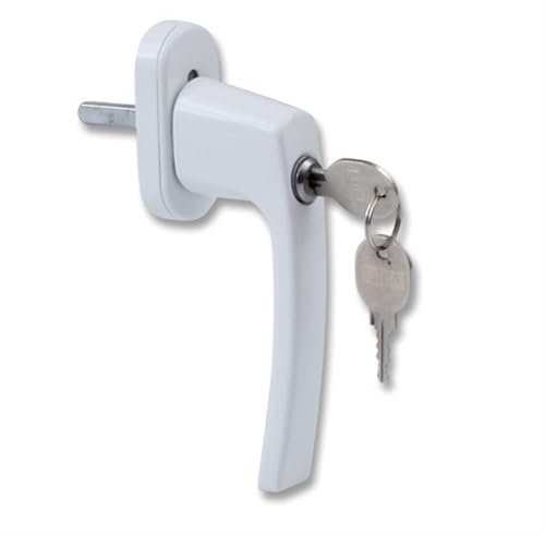 VDLLQYN, Juego de manijas de ventana de aluminio, manija de puerta de balcón, cerradura for niños con llave y tornillos ，Manillas para ventanas