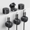 UGREEEN 6 Pièces Organisateur de Câble Magnétique Clips de Câbles Autocollants Utilisation d'Une Seule Main, Convient pour Bureau, Table de Nuit Compatible avec Câbles jusqu'à 7,5 mm