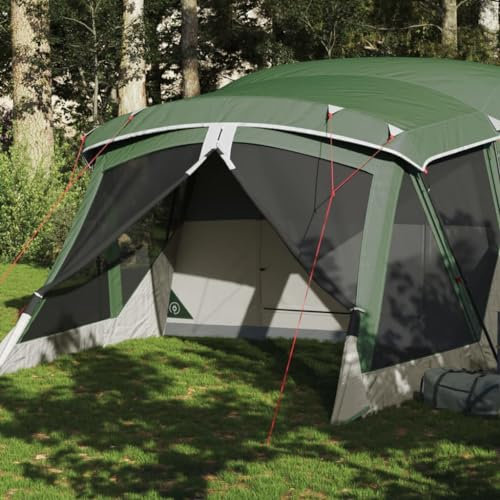Xichuzi Campingzelt mit Vorzelt 4 Personen Grün Wasserdicht, Caming Zelt, Camping Tents, Camping-Zelt - 94536