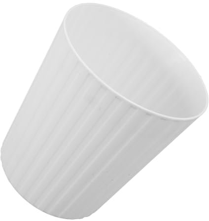 Gadpiparty Mini Poubelle De Bureau Blanche Surélevée sans Couvercle, Conteneur à Déchets Pratique en Matériau Léger, Poubelle De Table Compacte pour Salon, Bureau Et Chambre