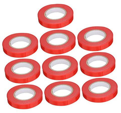 ibasenice 10rouleaux Lot Rubans Liaison PVC pour Plantes Ruban Tuteur Extensible pour Jardin Vignes Et Tomates Compatible avec Machines à Attacher sans Nouage Usage Polyvalent