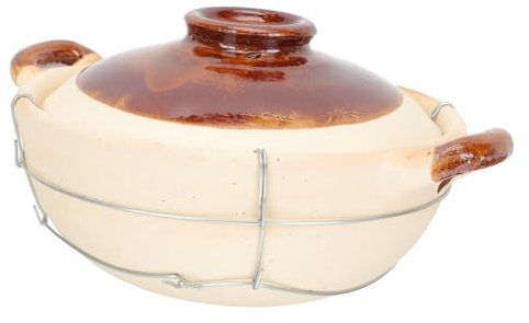 Olla de Barro de China de 0, 5 L Doble Asa para Cocinar