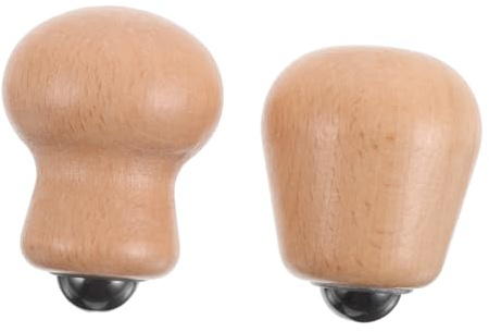 SAFIGLE 2pcs Wooden Roller Massager for Face and Neck Massage Rolling Pin for Muscle Tension Relief for Home and Travel Use