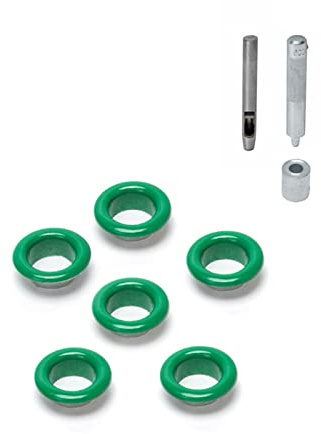 YIZITU Ojales de repuesto para equipaje, accesorios de botón, bolsa cruzada, ojales, herrajes, Green, One Size