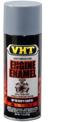 FROST High Temperature Engine Enamel Paint 312g – Light Grey Primer, Heat Resistant up to 288°C | Durable Coating for Engine Blocks, Manifolds & Automotive Parts