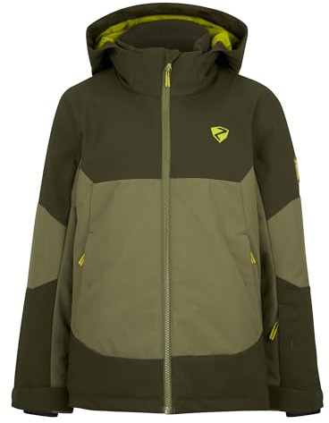 Ziener Jungen AGIMO-Z Ski-Jacke/Winterjacke | warm, atmungsaktiv, wasserdicht, moss green, 164