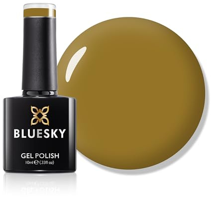 Bluesky Gel Nail Polish 10ml, Earth Yellow - AW2507, Yellow Gel Nail Polish for 21 Day Manicure, Professional, Salon & Home Use, Requires Curing Under LED UV Nail Lamp
