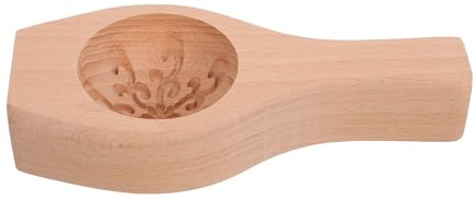 OHPHCALL Holz Ausstechform Blumen 35cm für Dampfbrötchen und Kekse Dicke Handgefertigte Backform für Gebäck Knödel und Selbstgemacht Kuchen