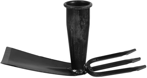 KONTONTY Houe de Jardinage Multifonction 7,5 CM en Métal, Outil Manuel pour Désherber, Ameublir Le Sol et Creuser, Outil de Jardin à Main pour Entretien de Pelouse et Jardinage Extérieur