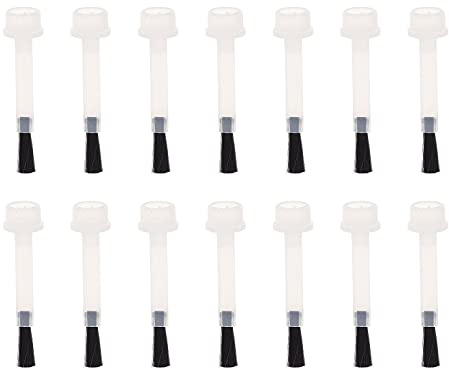 WESIEVYA Cepillos para Esmalte de Uñas 20 Piezas (9 Mm) Cerdas Suaves, Pinceles de Repuesto para Gel y Manicura Profesional, Accesorios Portátiles para Arte de Uñas y Salón