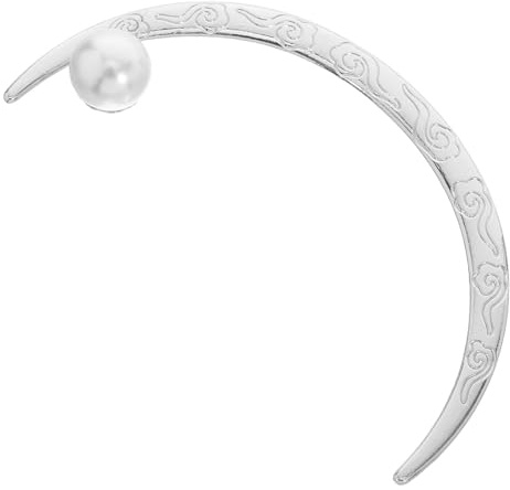 MAGICLULU Haargabel Halbmondförmig mit Wolkenmuster Haarnadel für Frauen und Mädchen Haarstab für Festliche Anlässe und Besondere Momente Asiatischer Haarschmuck