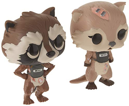 Funko 23212 - Rocket and Lylla - Guardians of The Galaxy Wackelkopf - Vinyl Collectors 9,5 cm Figur