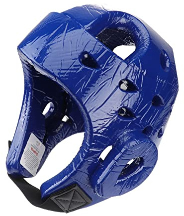 Kisangel Shock-absorbant Taekwondo Equipment Eva Helmet for Children with Air Vented Ear Design and Open Face Structure, for Taekwondo Sparring Training and Competition, Breathable Kids